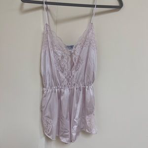 Vintage Lily of France Silk Teddy Bodysuit